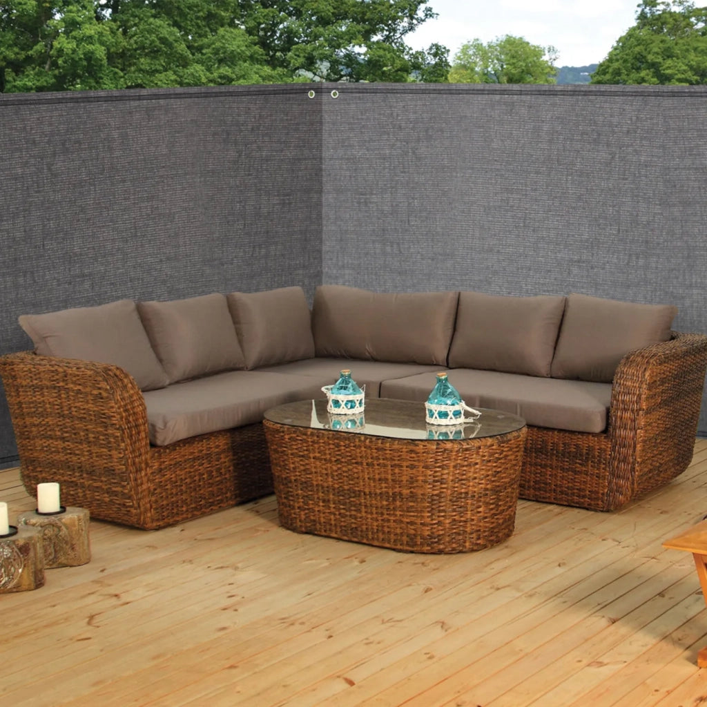 IDMarket - Rete ombreggiante 1,2x10m, telo rotolo per recinzione giardino 400g/m², grigio