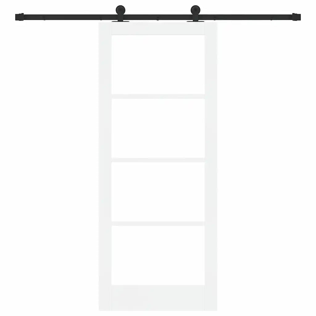 Porta scorrevole ORKDAL Bianco e Nero 83 x 202 cm 3332026