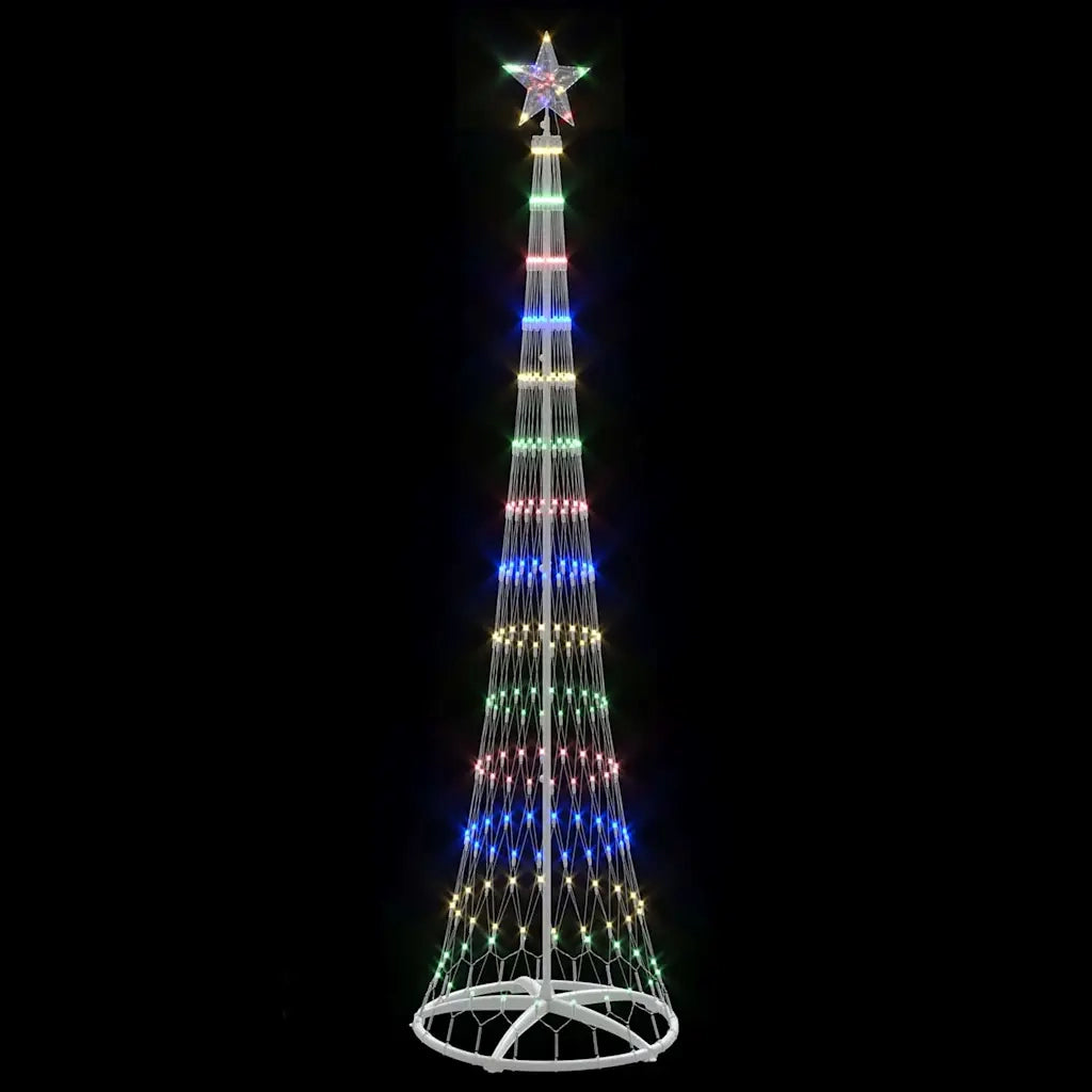 Albero di Natale LED con 290 LED Multicolore 250 cm Metallo