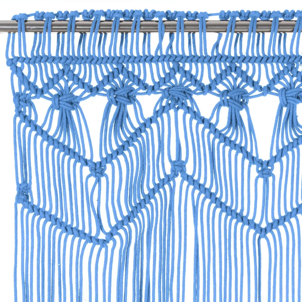 Tenda MacramÃ¨ Blu 140x240 cm in Cotone
