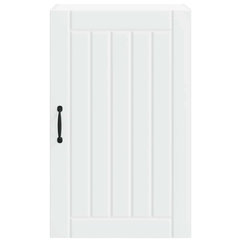 Mobile da cucina rettangolare moderno con pratico spazio contenitivo 50 x 31 x 80 cm legno composito bianco 02_0054052