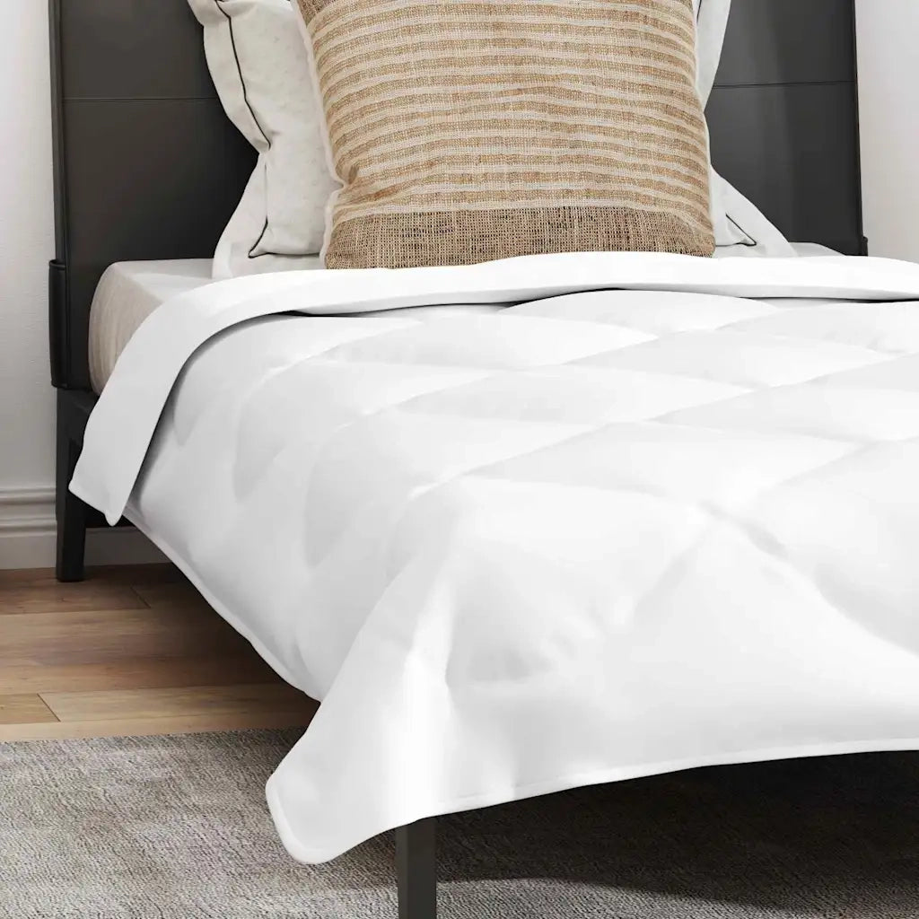 vidaXL Piumone per tutte le stagioni Bianco 135 x 200 cm Microfibra