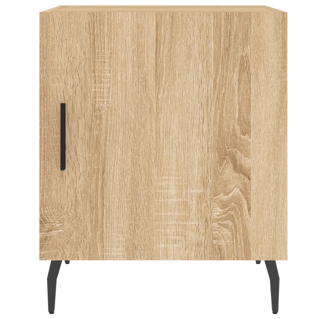 Set di 2 Comodini | Armadio da Notte | Mobiletto da notte Rovere Sonoma 40x40x50 cm in Legno Multistrato