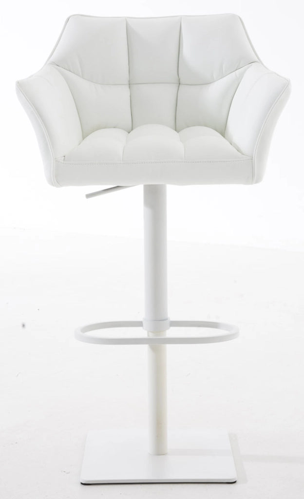 Set 2 sgabelli bar Damaso ecopelle bianco 6