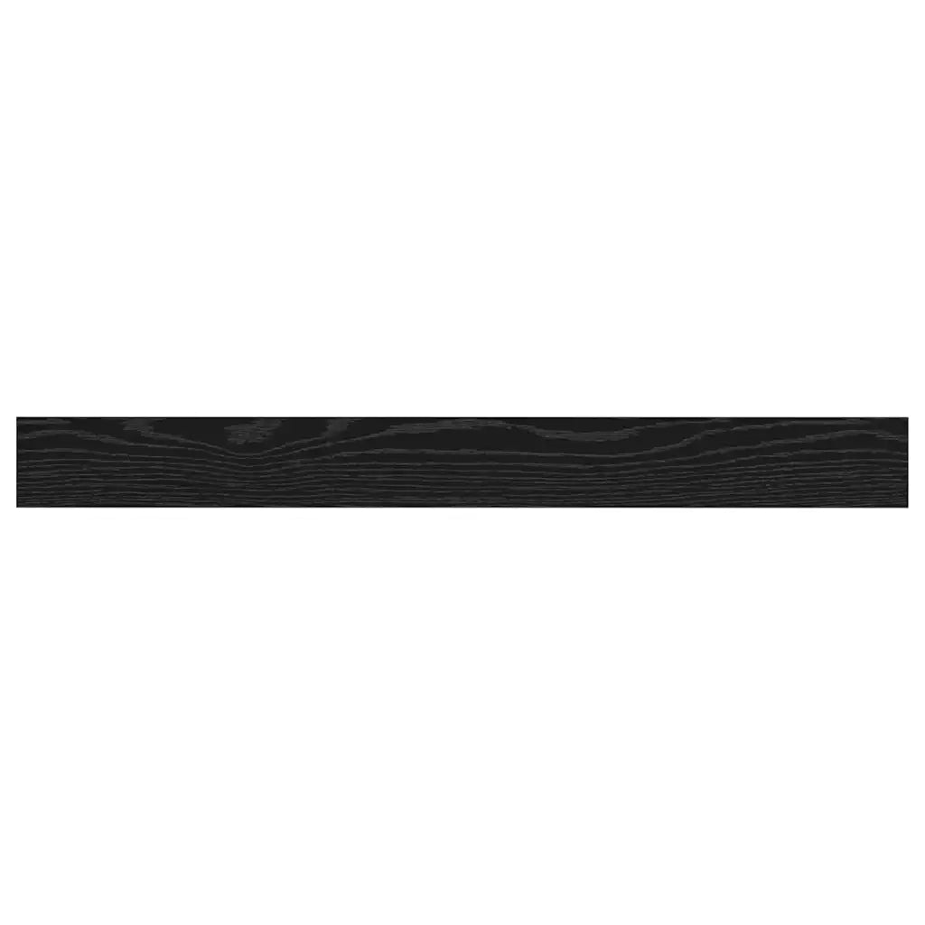 vidaXL Scaffale 4 pcs Nero 100 x 10 x 1.5 cm Legno multistrato