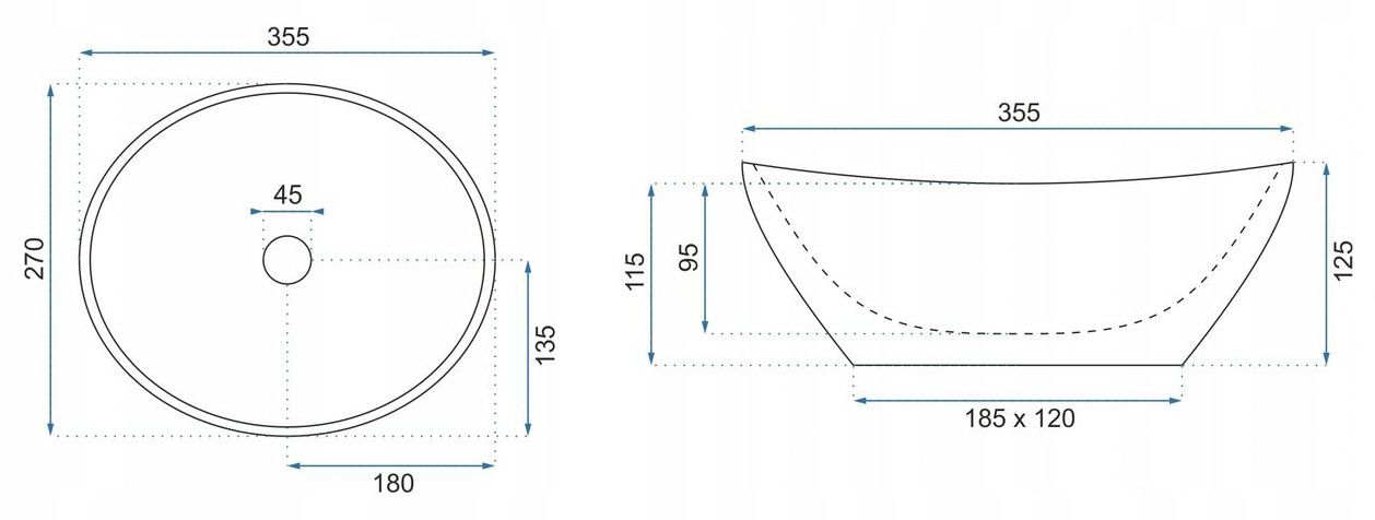 Lavabo Da Appoggio Rea Sofia Mini Cloudy