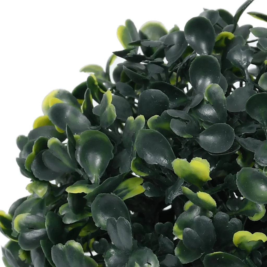 Sfere di Bosso Artificiale con Luci LED 2 pz Verdi 22 cm CFW8814387