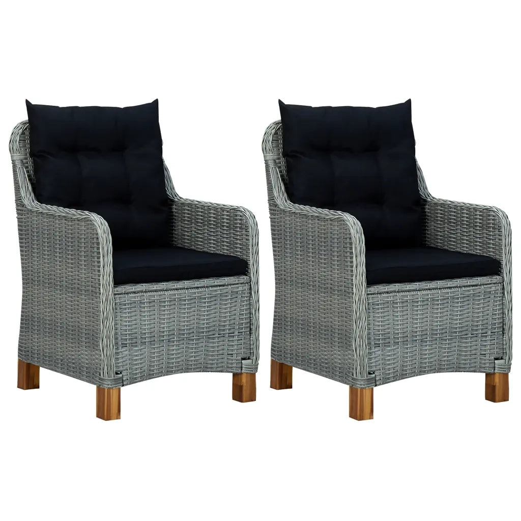 Set Mobili da Pranzo per Giardino 3 pz Grigio Chiaro cod mxl 43118