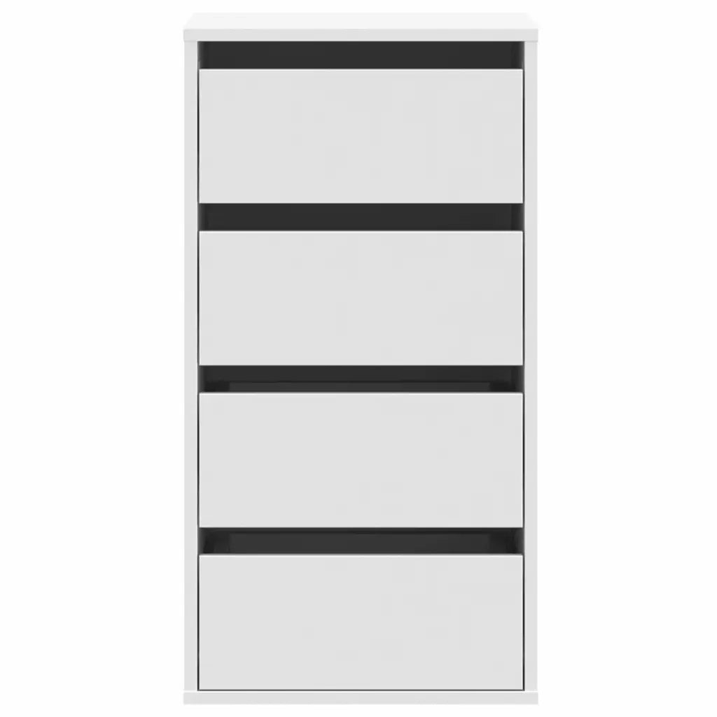 Cassettiera Bianca 40x41x76 cm in Legno Multistrato 852861