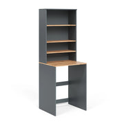 Mobile lavatrice Viktor Antracite/Rovere dorato 66 x 88.2 cm 2 parti con ripiano Vicco