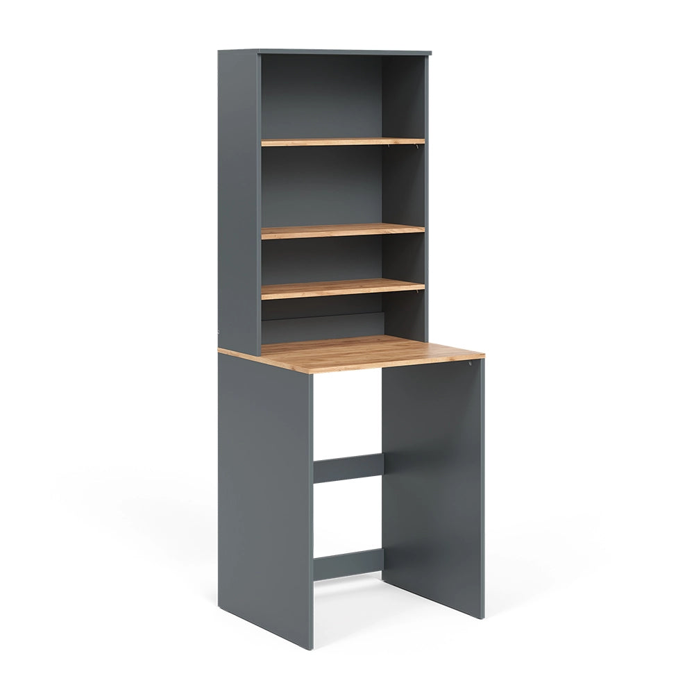 Mobile lavatrice Viktor Antracite/Rovere dorato 66 x 88.2 cm 2 parti con ripiano Vicco