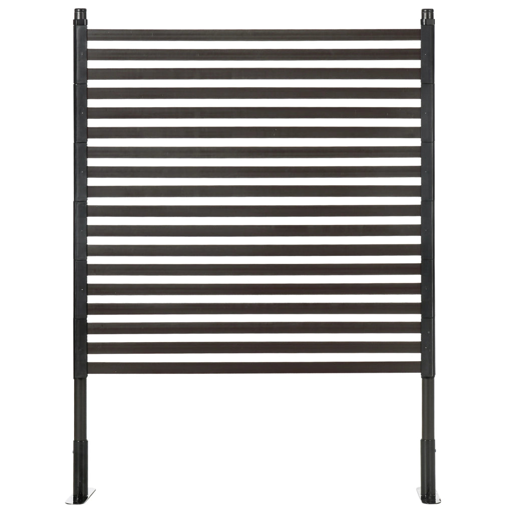 Pannello divisorio giardino metallo ¨C Zephmum ¨C Grigio 93x22x124 cm
