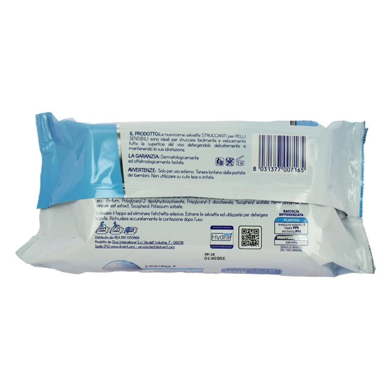 MAURY'S KIT 6CF SALVIETTE DETERGENTI UMIDIFICATE STRUCCANTI PER PELLI SENSIBILI