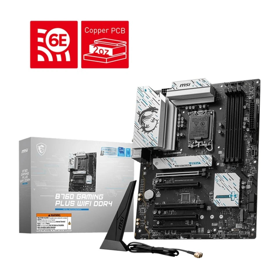 Scheda madre MSI B760 GAMING PLUS WIFI DDR4 Intel B760 LGA 1700 ATX