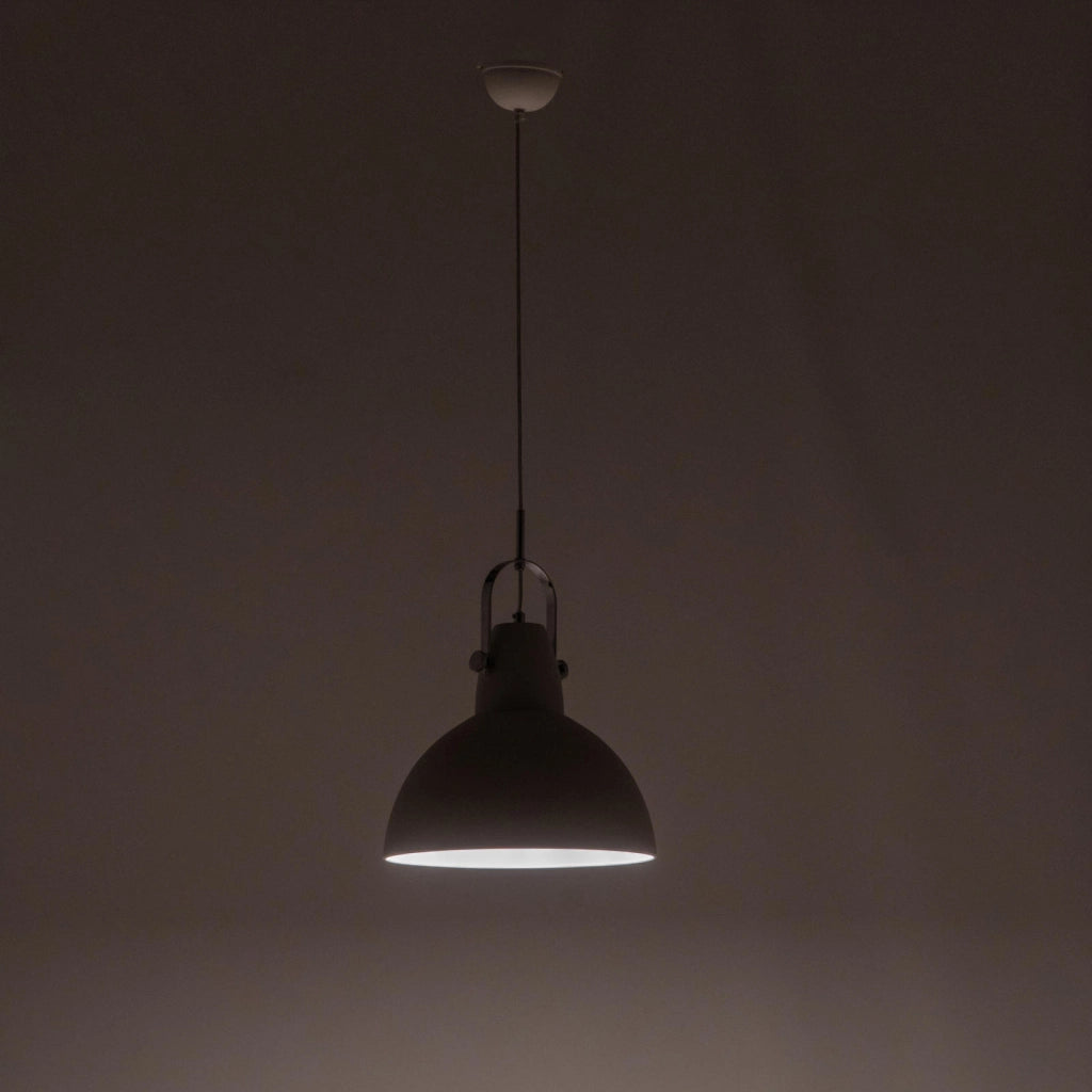 Kande - Lampada a sospensione in metallo bianco