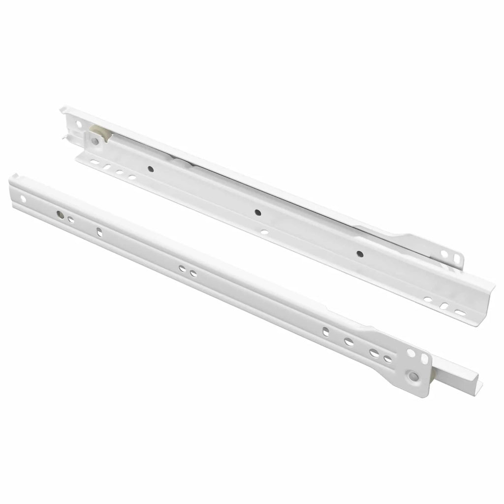 Scorrevole per cassetti 2 pz Bianco 300 mm Acciaio CFW2644547