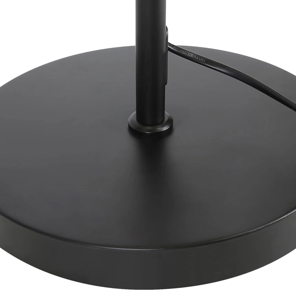 ZMH Lampada da terra nero dorato E27 stile retrò industriale con interruttore a pedale senza lampadina