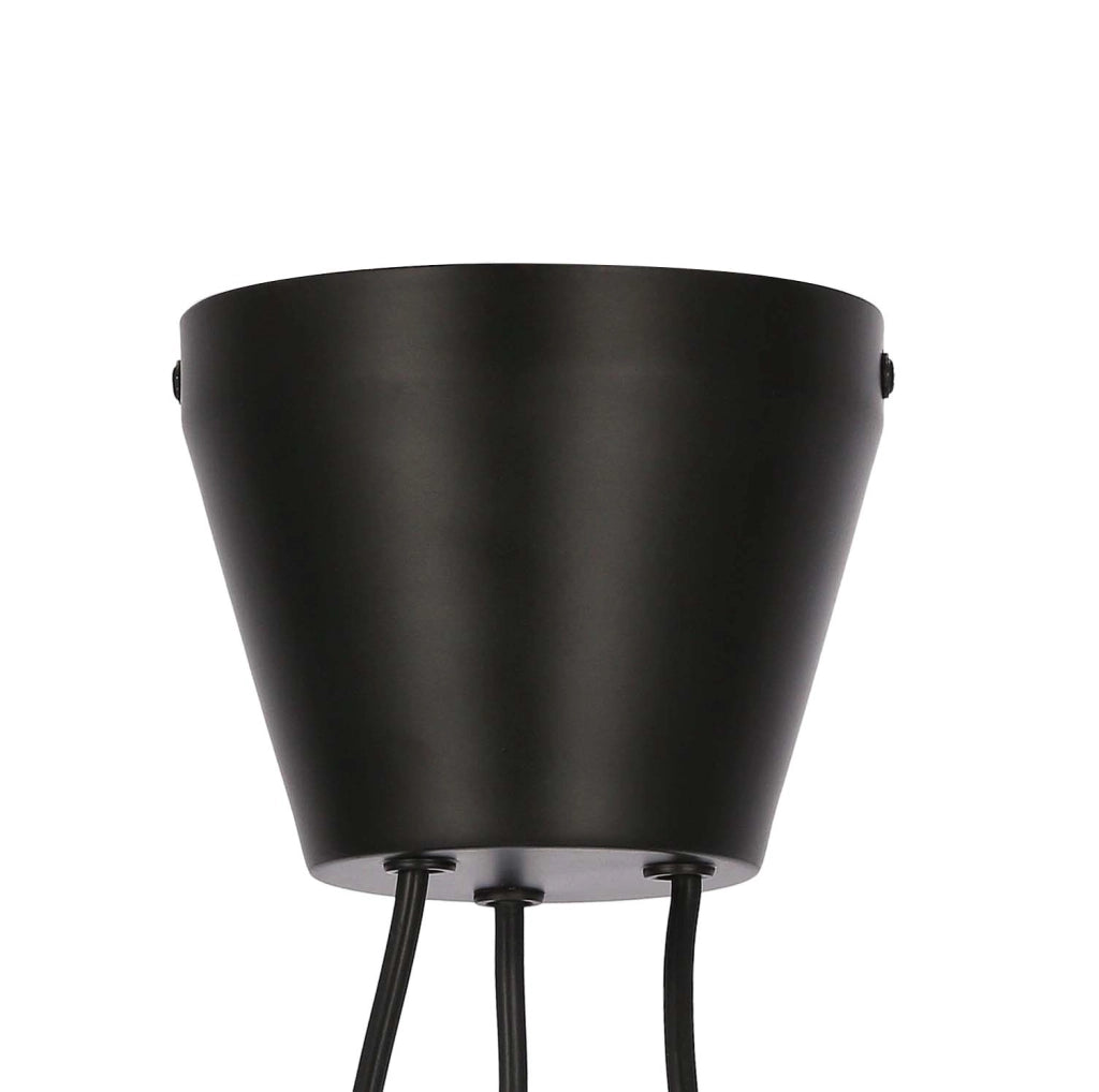 Lampadario Candellux More 33-71156 nero oro 3xE27 metallo