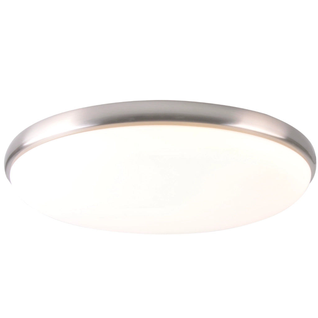 Plafoniera LED Polux Metis 38cm bianco/cromo 4000K 24W