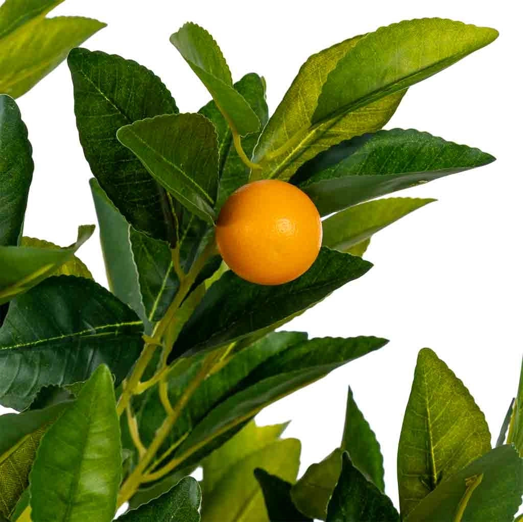 Albero di arancio artificiale decorativo verde 55x55x120