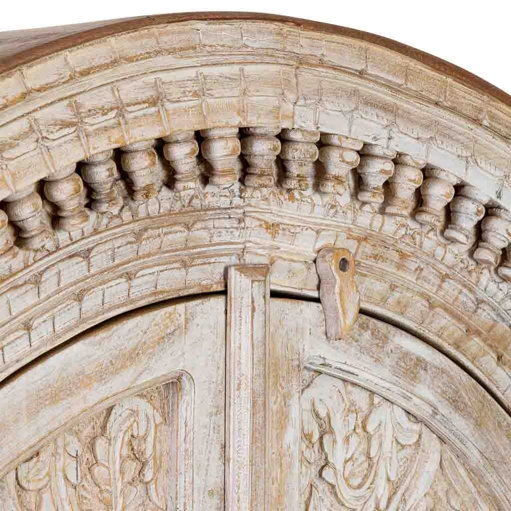 Armadio in legno marrone e bianco con 2 ante, 112x41x181h cm