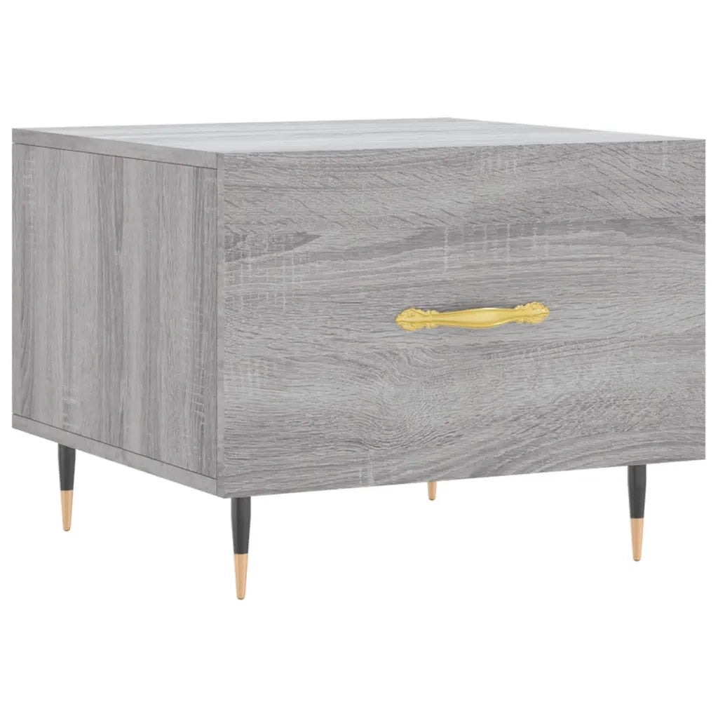 2 pz Tavolini salotto | Tavolino da caff¨¨ | Tavolino da Soggiorno Grigio Sonoma 50x50x40cm Legno Multistrato
