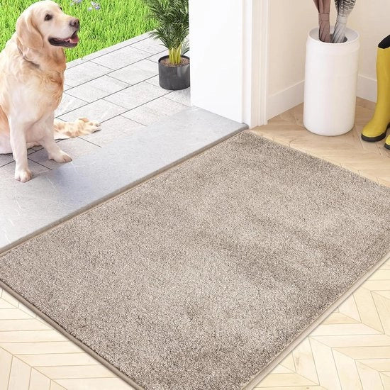 Asciugamano Antiscivolo per Porte e Scale Machine Asciugabile Assorbente Acqua e Microfibre Leggera per Cani Entrata e Corridoio