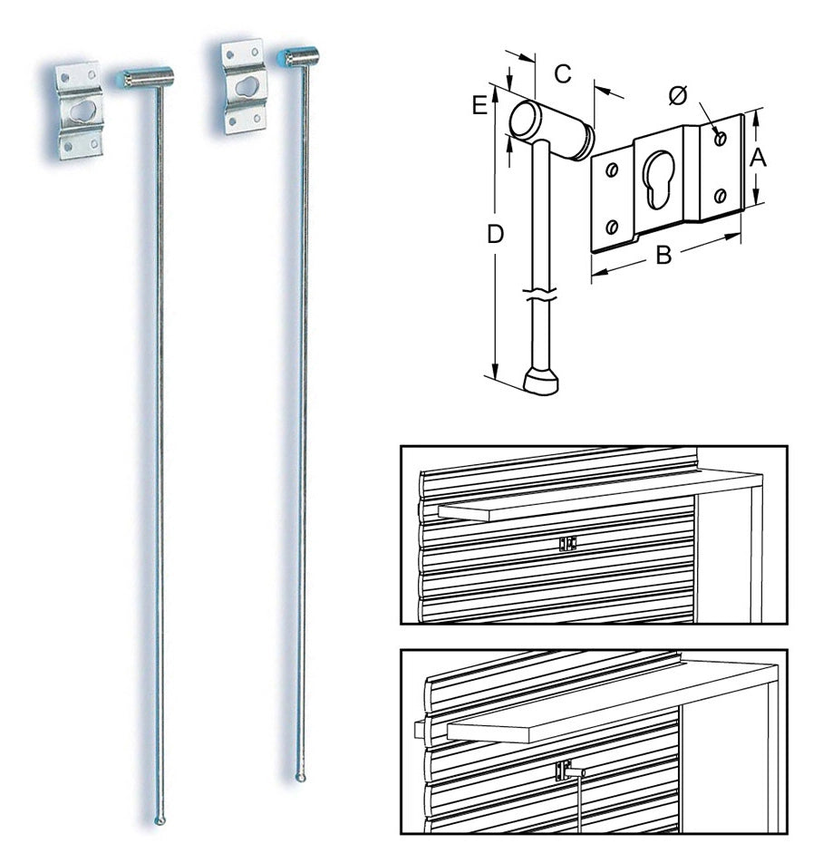BL SICURA PER TAPPARELLA LEGNO METAL 58X500 MM- BOLIS ITALIA-