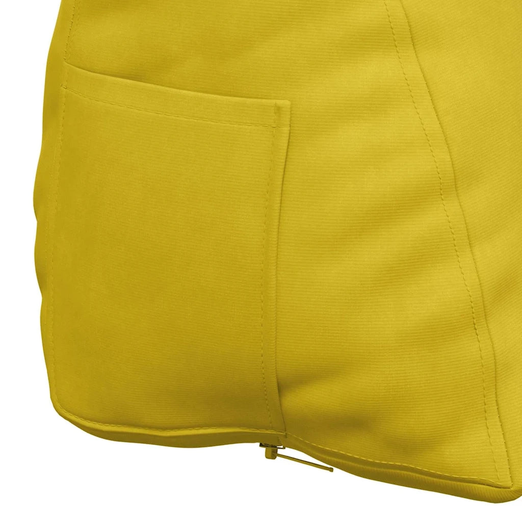 Cuscino per Schiena | Cuscino dorsale Giallo 45 x 20 x 35 cm Tessuto in Cords