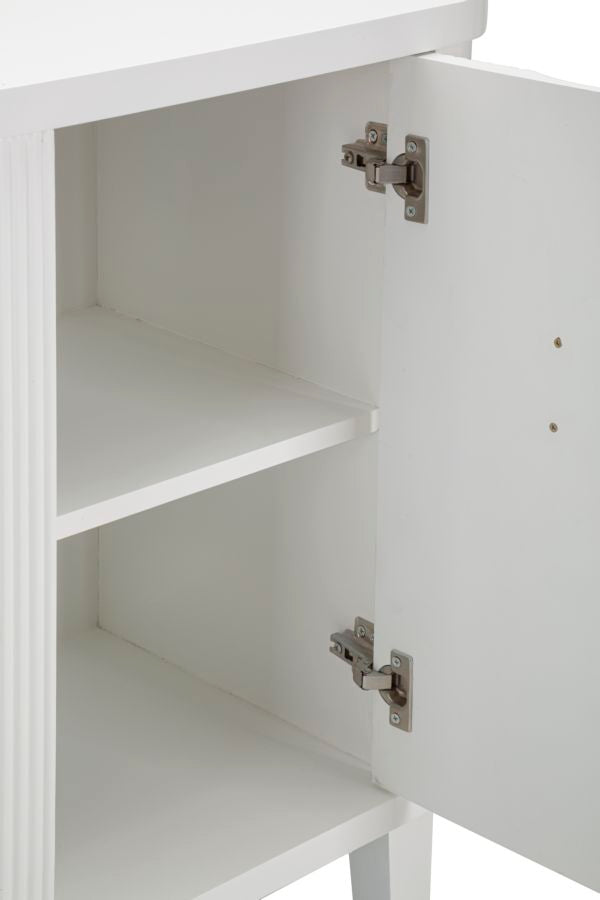 Mobile Shine 120x84x40 cm in Legno MDF e Metallo Bianco