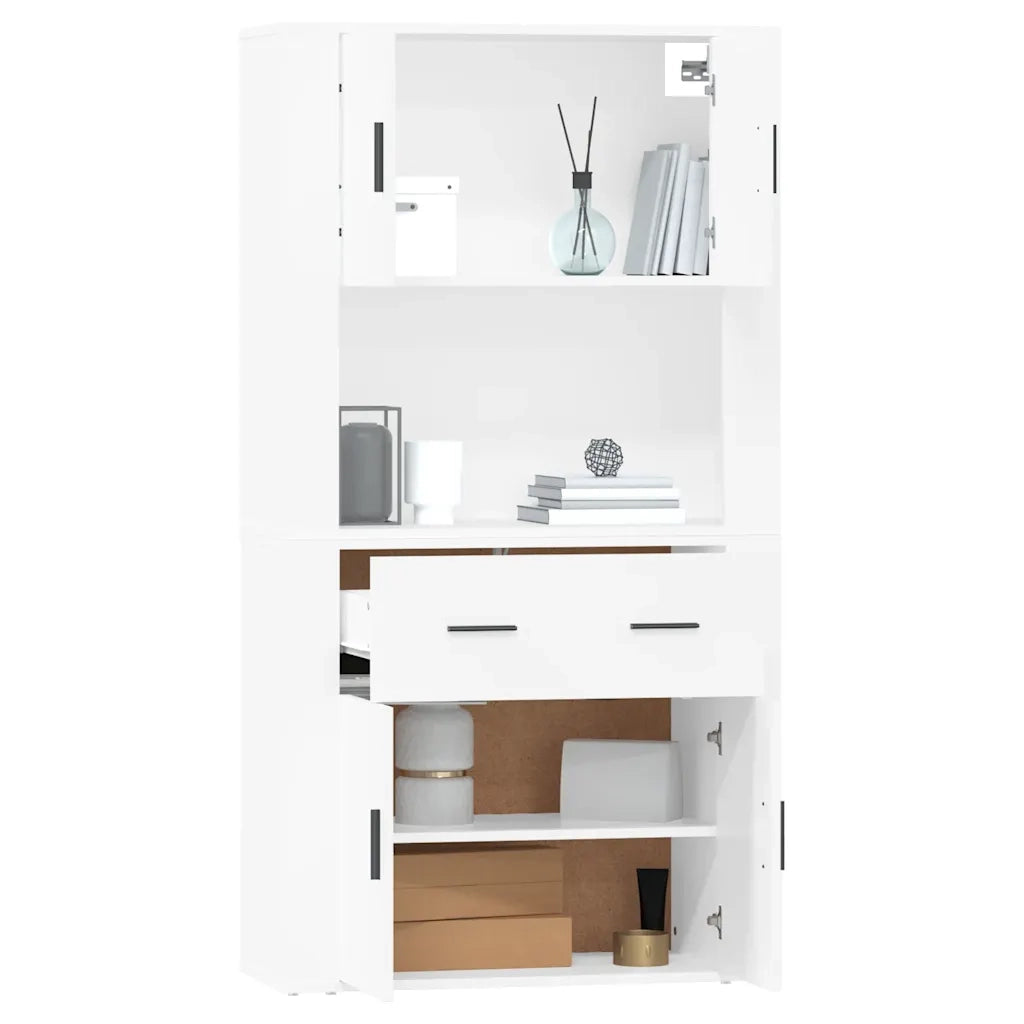 Credenza | Madia | Buffet da pranzo | Armadio da pranzo Bianca in Legno Multistrato