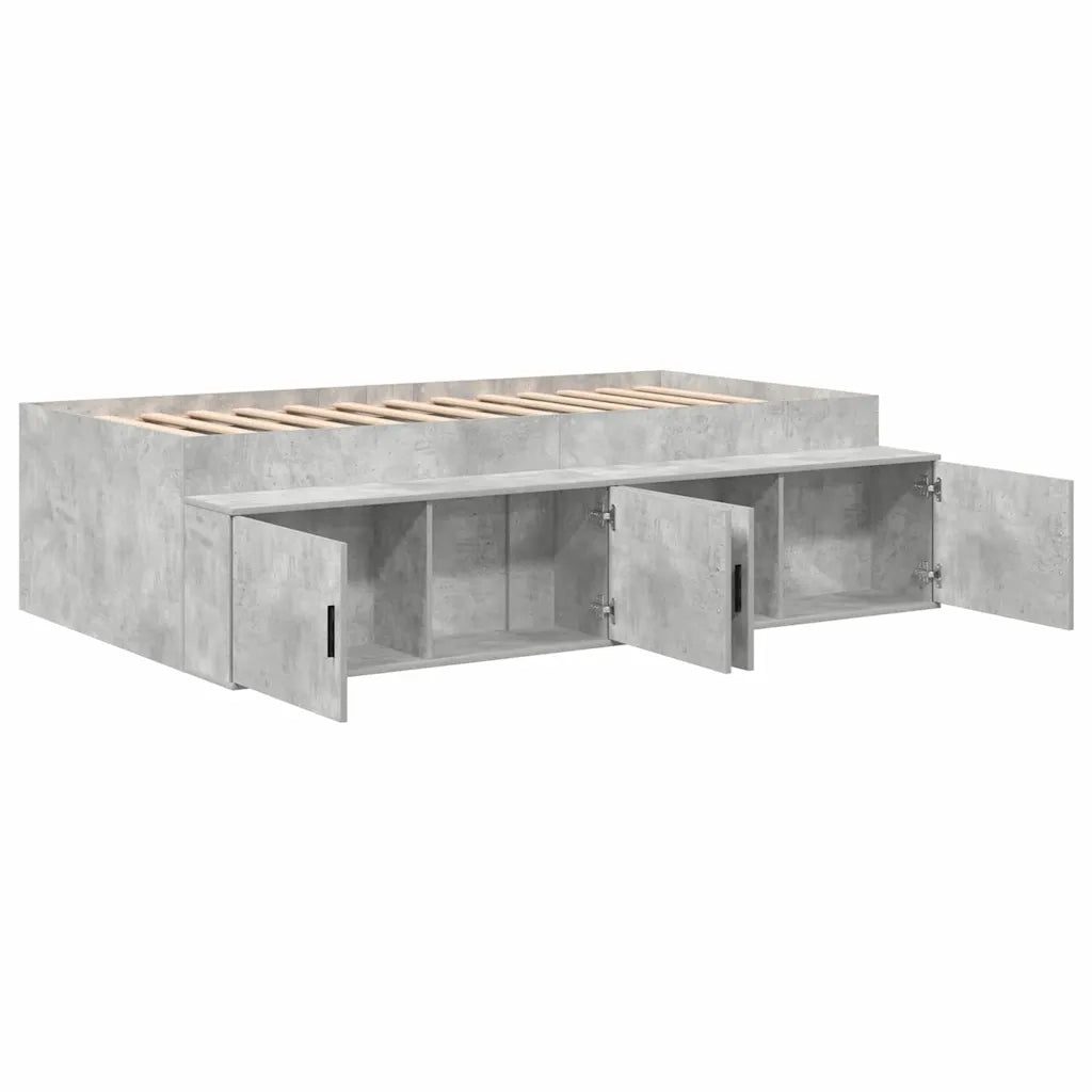 Struttura del letto con cassetto Grigio cemento 80 x 200 cm 3335200