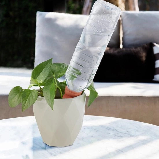 Sistema di irrigazione automatico per 6 elementi - Adatto per contenitori di 15L - Per piante da appartamento e vasche da balcone - Secchio da giardino in terracotta