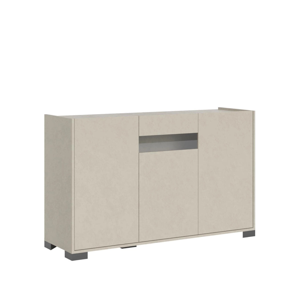 Madia 3 ante 130x40x81 cm cashmere - RIFLESSO
