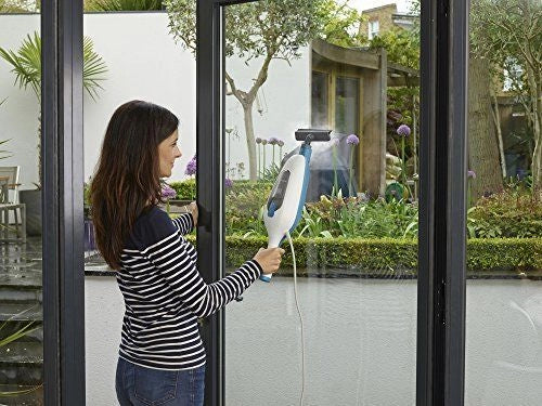 Black & Decker FSMH13E5 Pulitore a vapore Bianco, Blu