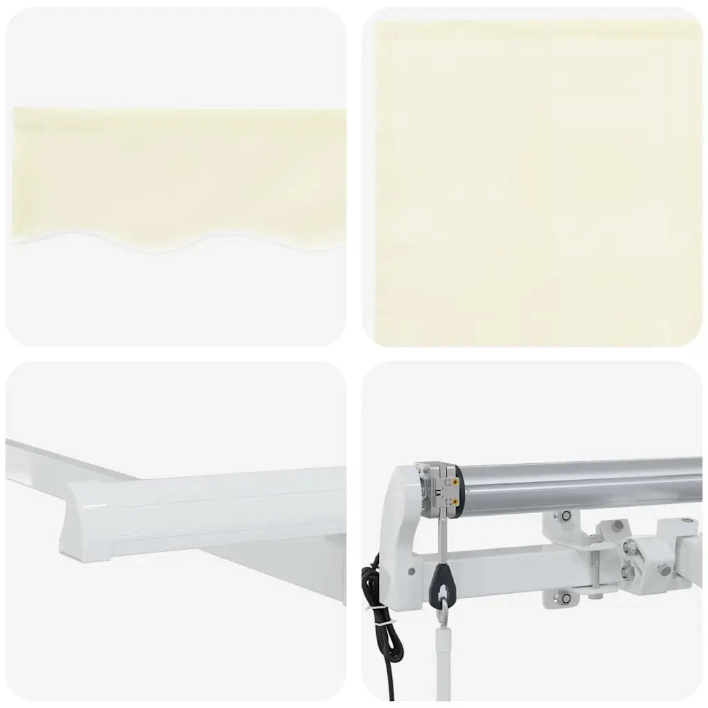 vidaXL Tenda Retrattile Crema 250 x 200 cm Poliestere e Alluminio