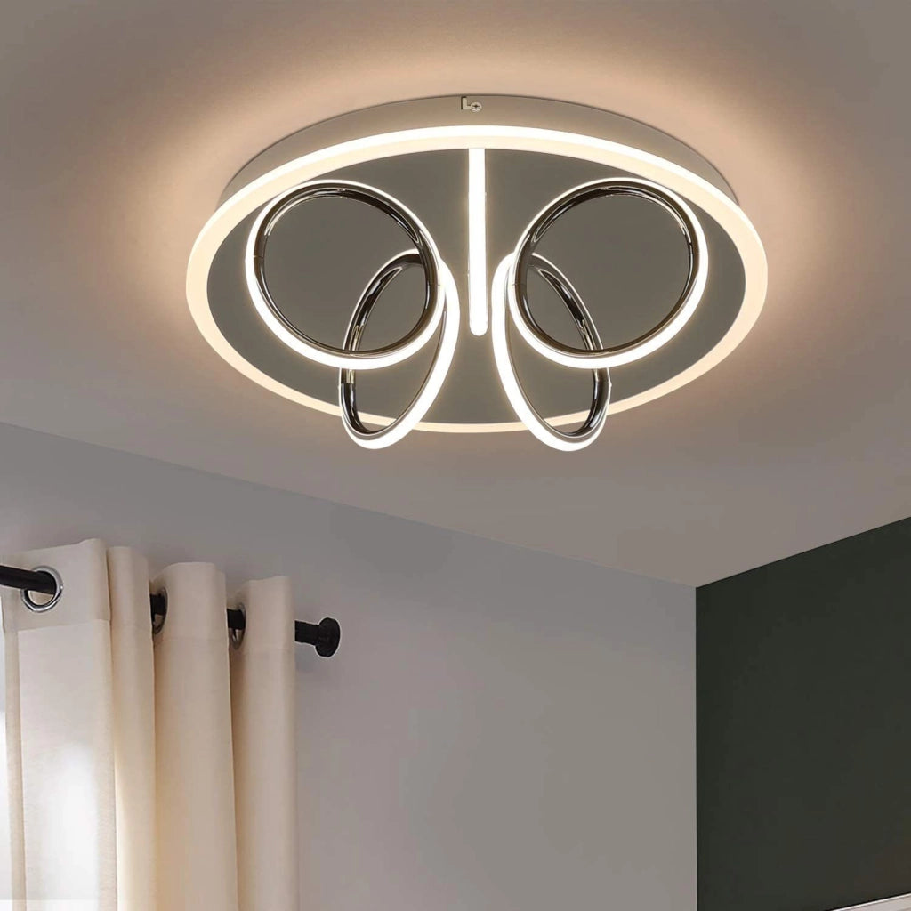 ZMH Lampada da soffitto plafoniera LED bianco caldo 3000K ferro acrilico
