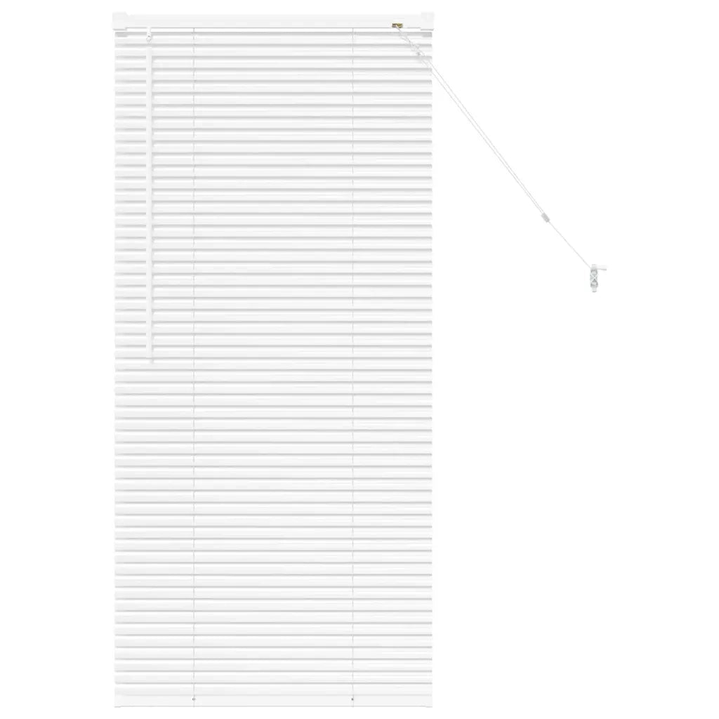 Tendaggi a Veneziana | Tenda a lamelle Bianco 130 x 55 cm Alluminio