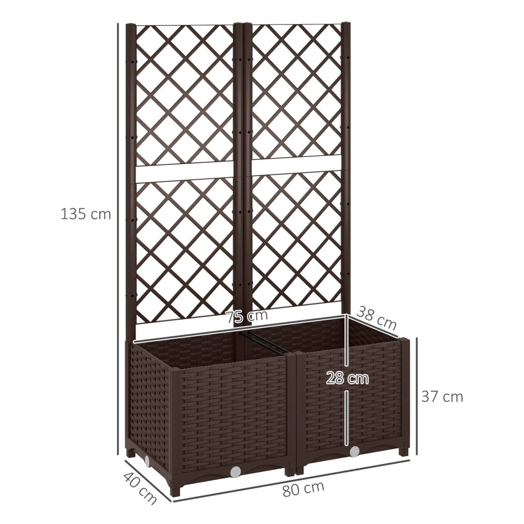 Letto a soppalco in legno con contenitore ¨C zephmum ¨C marrone 80x40x135 cm