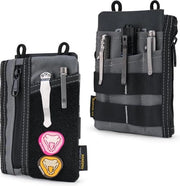 Etui EDC - Organizzatore EDC composto da 7 tasche - Cassetto degli strumenti per uomo - Grigio