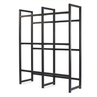 Toboli Scaffale in acciaio a ripiani per 6 casse di bevande, porta casse d'acqua 91x31x116cm, 20 kg/piano