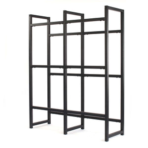 Toboli Scaffale in acciaio a ripiani per 6 casse di bevande, porta casse d'acqua 91x31x116cm, 20 kg/piano