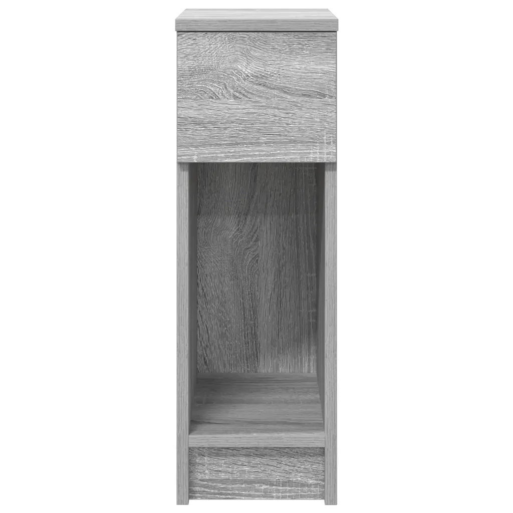 Comodino con Cassetto Grigio Sonoma 20x36x60 cm 858705