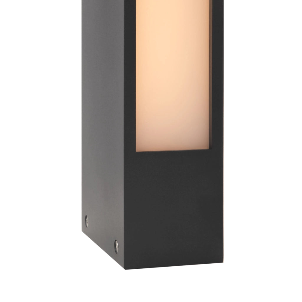Lampada Da Terra Moderna Per Esterno Metallo Grafite Luce Led 12W Ip65