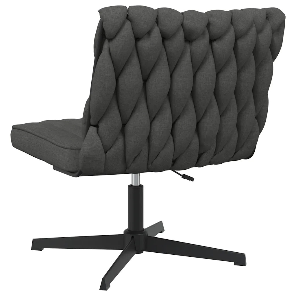vidaXL Sedia da Ufficio Girevole Grigio Scuro in Tessuto