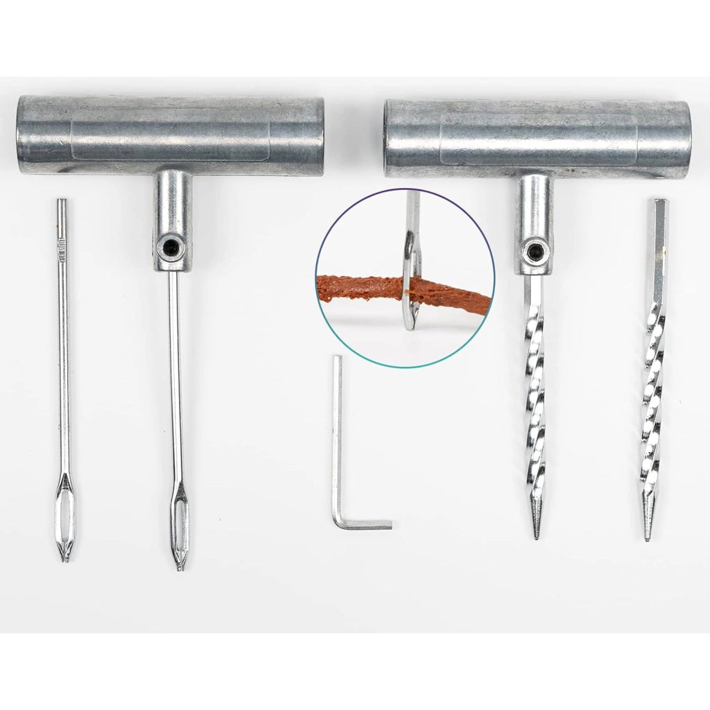 Kit Riparazione Pneumatici 33 in 1 – Alta Qualità e Durata | Per Auto, Moto, SUV, Camion