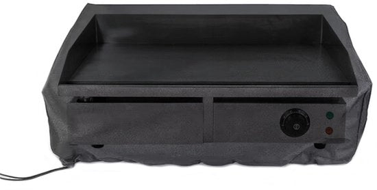 Hoes per esterno per plancha e gasgrill, realizzato in 420D Oxford-stoffa, impermeabile - resistente al vento - resistente ai raggi UV - impermeabile - adatto all'uso all'aperto (56x50x20 cm)