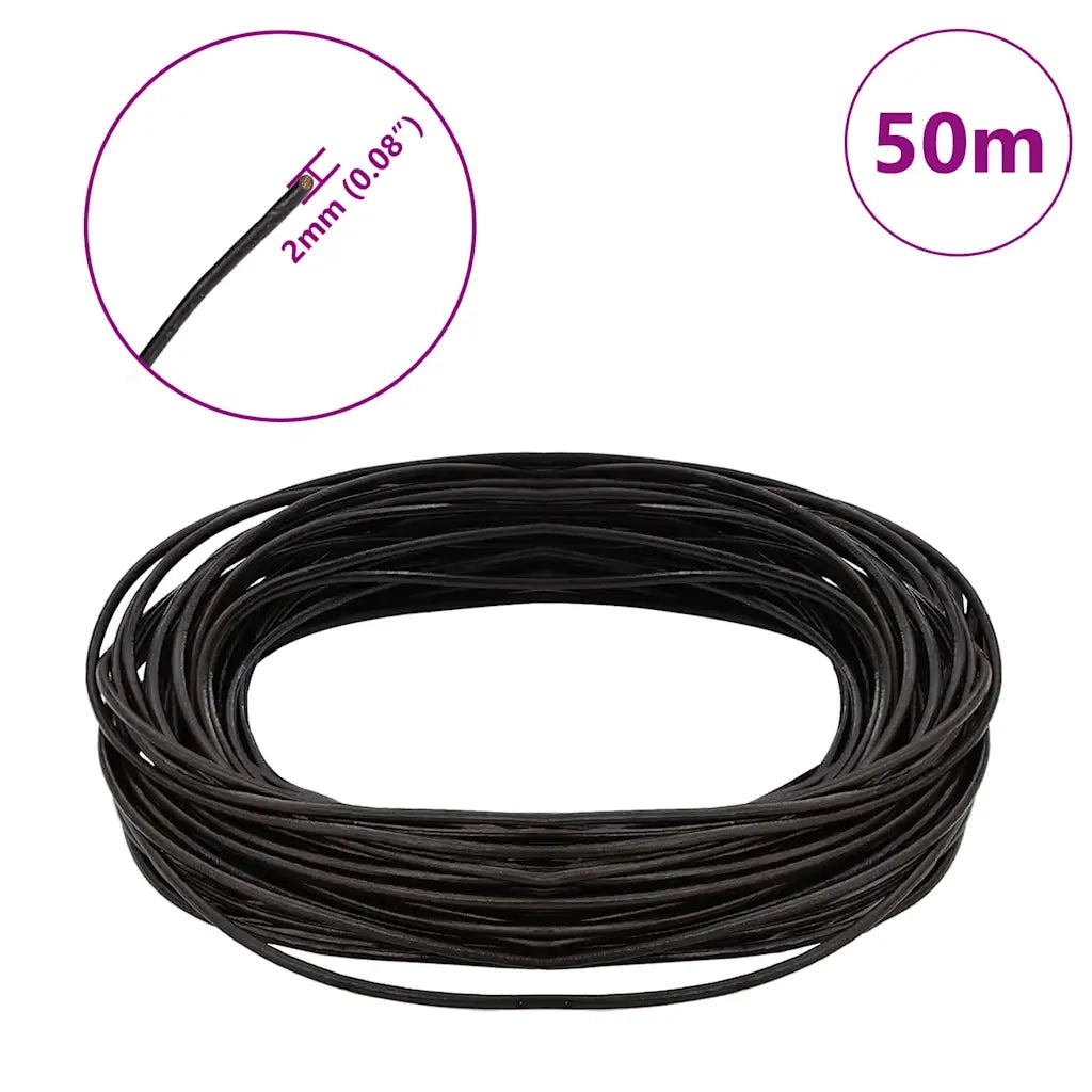 Cordino in Pelle Marrone Scuro ?2 mm x 50 m Pelle CFW5262958
