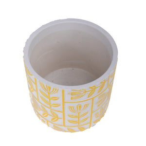 Set 6 Contenitori Decorativo Disegno Rilievo Ø 11 H 10 cm