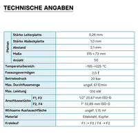 Scambiatore a piastre saldobrasate in acciaio inox, 50 piastre, max 210 kW